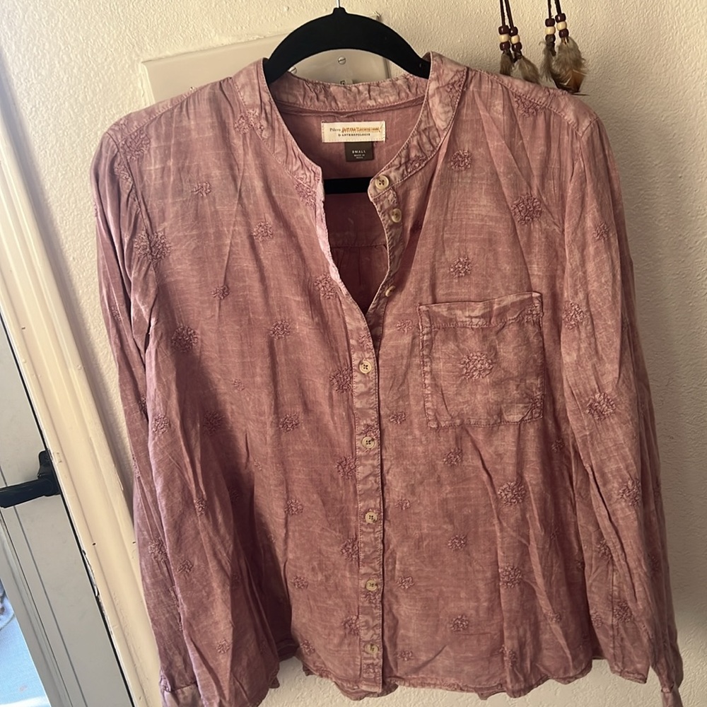 Pilcro and the Letterpress Anthropologie Blouse - Picture 3 of 8